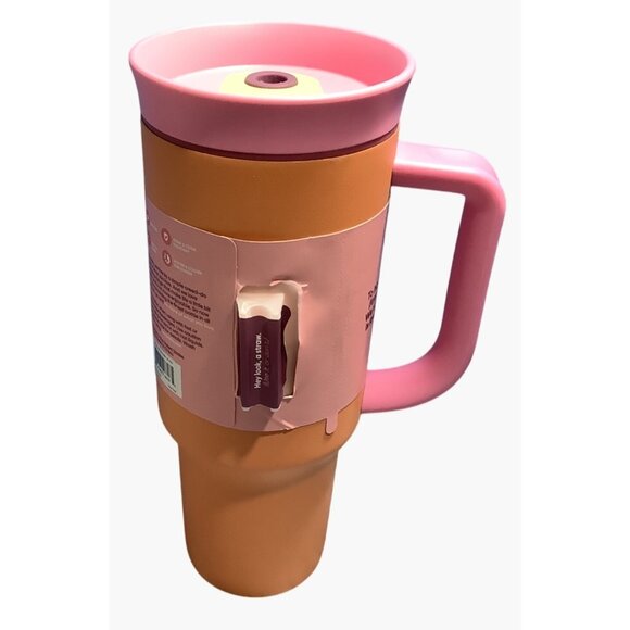 Owala Tumbler Water Bottle 40 Oz Insulated With 2-In-1 Lid Tangy Tango NO STRAW - Picture 3 of 9